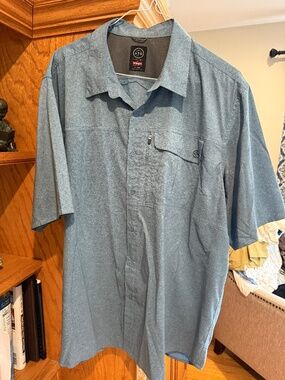 Wrangler All Terrain Gear Short Sleeve Button Down